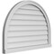 Ekena Millwork Round Top Surface Mount PVC Gable Vent w/ 2"W x 2"P Brickmould Sill Frame, 36"W x 26"H GVPRT36X2603SN - alternate 5